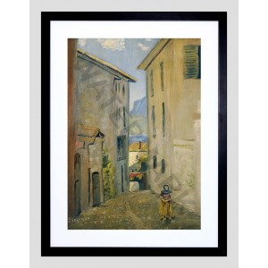 Eilshemius Street In Lugano 12x16&apos;&apos; Framed Art Print F12x12030   282593349380